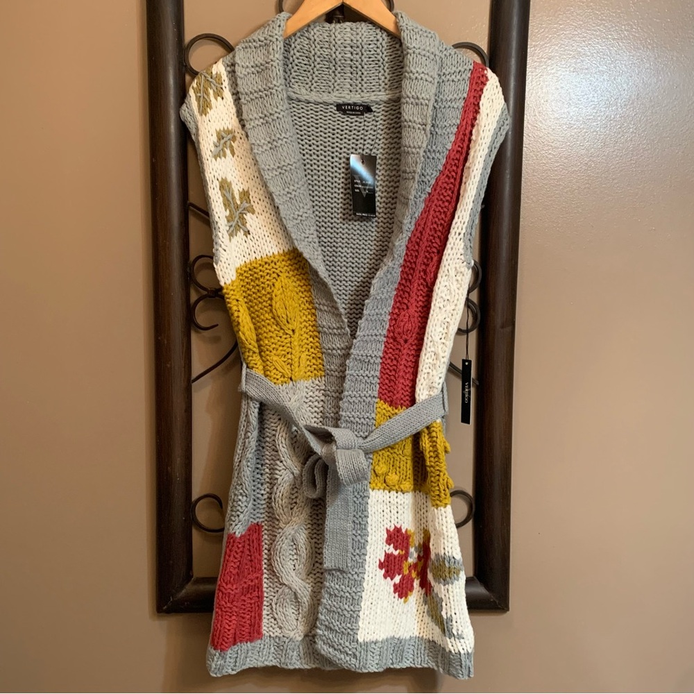 *NWT* Vertigo Long Cardigan Sweater - Picture 1 of 13